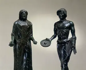 Detail of the bronze votive