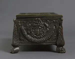 Enamelled: Bronze writing case