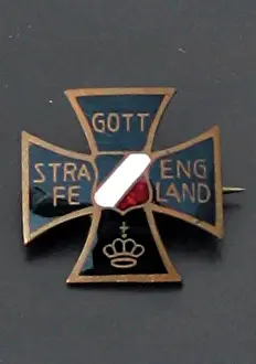 Strafe: Brooch in the shape of a German Iron Cross