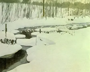 Bilibin: A Brook in Winter