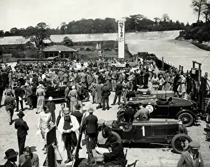 The Brooklands Museum Collection: Brooklands Circuit - Weybridge, Surrey - Paddock Scene