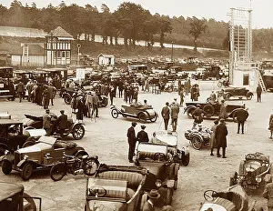 Paddock: Brooklands Racing Circuit - The Paddock possibly 1930s