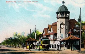 Tramline: Brookline, Massachusetts, USA - Coolidge Corner