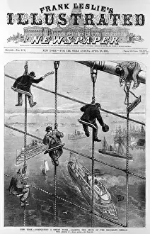 Lashing: Brooklyn Bridge. New York-completing a great ?