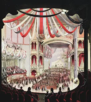Sanitary: Brooklyn Sanitary Fair, 1864 Interior view of the Academy of