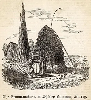 Broom-makers at Shirley Common