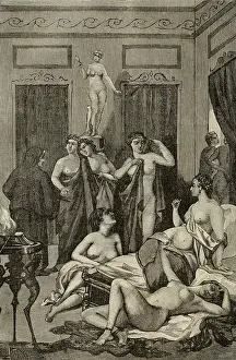 Satyrs: Brothel in ancient Greece. 19th century ?