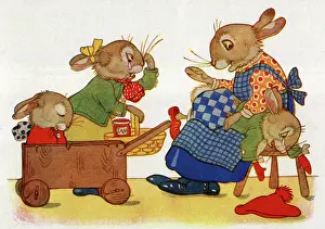 Bunny: Brother Bunny ate the oranges and jam from the shopping