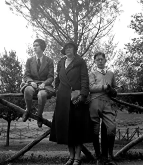 Nanny: brother and sister with their nanny
