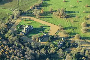 Damian: Broughton Castle fortified house, gatehouse and moat, Oxon