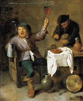 Adriaen: Brouwer, Adriaen. The Bacchanal. 1st half 17th