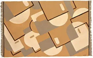Circles: Brown, beige and cream abstract design