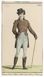 Hessian: Brown Coat - Black Boots
