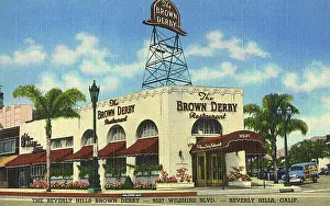 Wilshire: Brown Derby Restaurant, Beverly Hills, California, USA