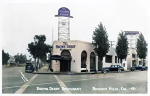 Restaurants: Brown Derby Restaurant, Beverly Hills, California, USA