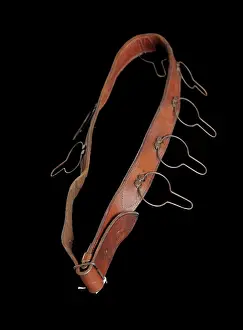 Collectable: Brown leather game belt