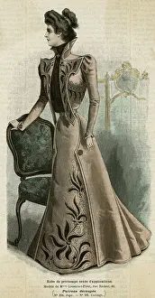 Angular: Brown Open Bodice 1899