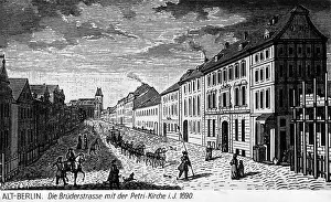 Petri: Bruderstrasse in Berlin, 1690