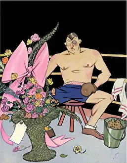 Bruised: Bruised Boxer and Flowers