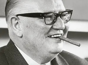 Pittermann: Bruno Pittermann with cigar