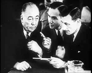 Lindberghs: Bruno Richard Hauptmann Talking To His Attorney