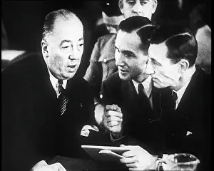Lindberghs: Bruno Richard Hauptmann Talking To His Attorney
