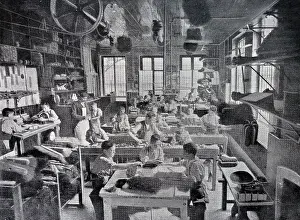 Stepney: Brushmaking, Barnardo's Home, Stepney Causeway, London