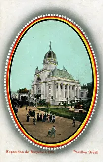 Bruxelles: Brussels Exhibition of 1910 - Pavilion Bresil