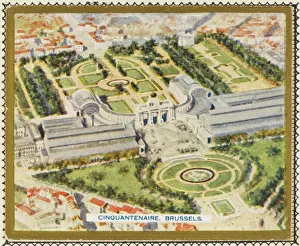 Cinquantenaire: BRUSSELS PARC FROM AIR