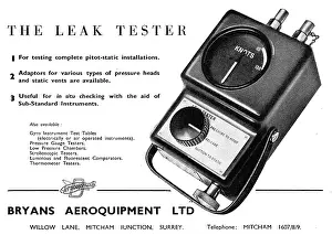 Bryans: Bryans Aeroquipment - Pitot Static Leak Tester