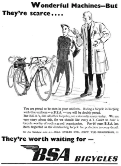 B.s.a: BSA Bicycles wartime Series Of Adverts