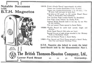 Magnetos: BTH Aero-Engine Magnetos
