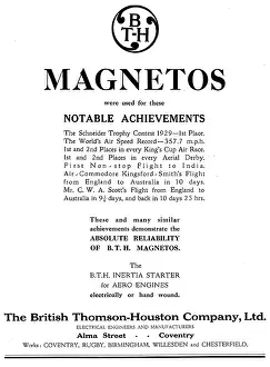 Magnetos: BTH Aero Engine Magnetos - Achievements