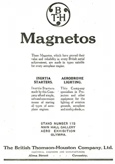 Starters: BTH Aero Engine Magnetos: Inertia Starters