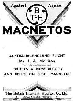 Magnetos: BTH Aero Engine Magnetos - J.A.Mollison - Australia