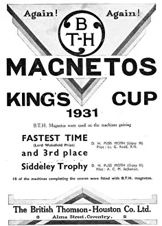 Magnetos: BTH Aero Engine Magnetos - Kings Cup