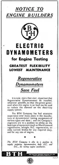 Dynamometers: BTH Electric Dynamometers For Engine Testing 1943