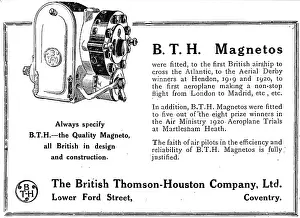 Magnetos: BTH Magnetos 1921