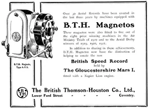 Magnetos: BTH Magnetos 1922 Advert