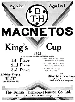 Magnetos: BTH Magnetos 1929