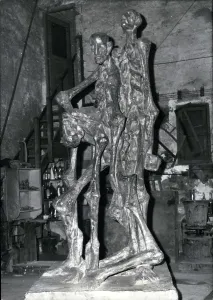 Emaciated: Buchenwald Dora statue by Louis Bancel