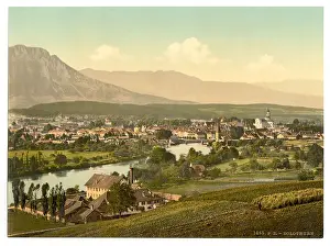 Solothurn: From Buchrain, general view, Solothurn, Switzerland