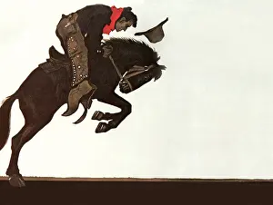 Man S: Bucking Horse and Rider