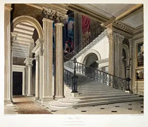 Pynes: Buckingham House staircase
