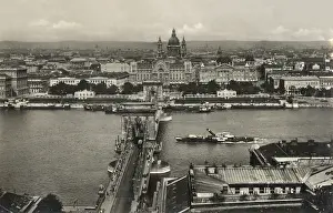 Szechenyi: Budapest, Hungary - View across Danube