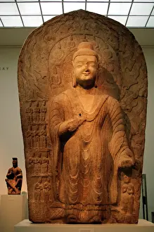 Buddha: Buddha Maitreya. Stela dated between 489-495. Northern Wei D
