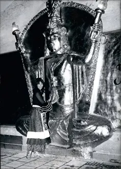 Specialities: Buddha statue, doorway to a discotheque, Munich