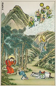 Symbolically: BUDDHA'S CUTS HIS HAIR
