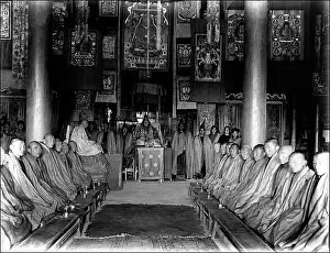 Buddhists: Buddhist Monastery Interior