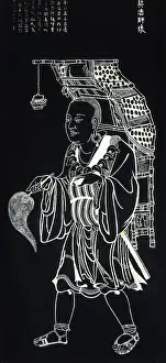 Sacrificial: Buddhist monk Hsuean dsang returning in the year 645 with th